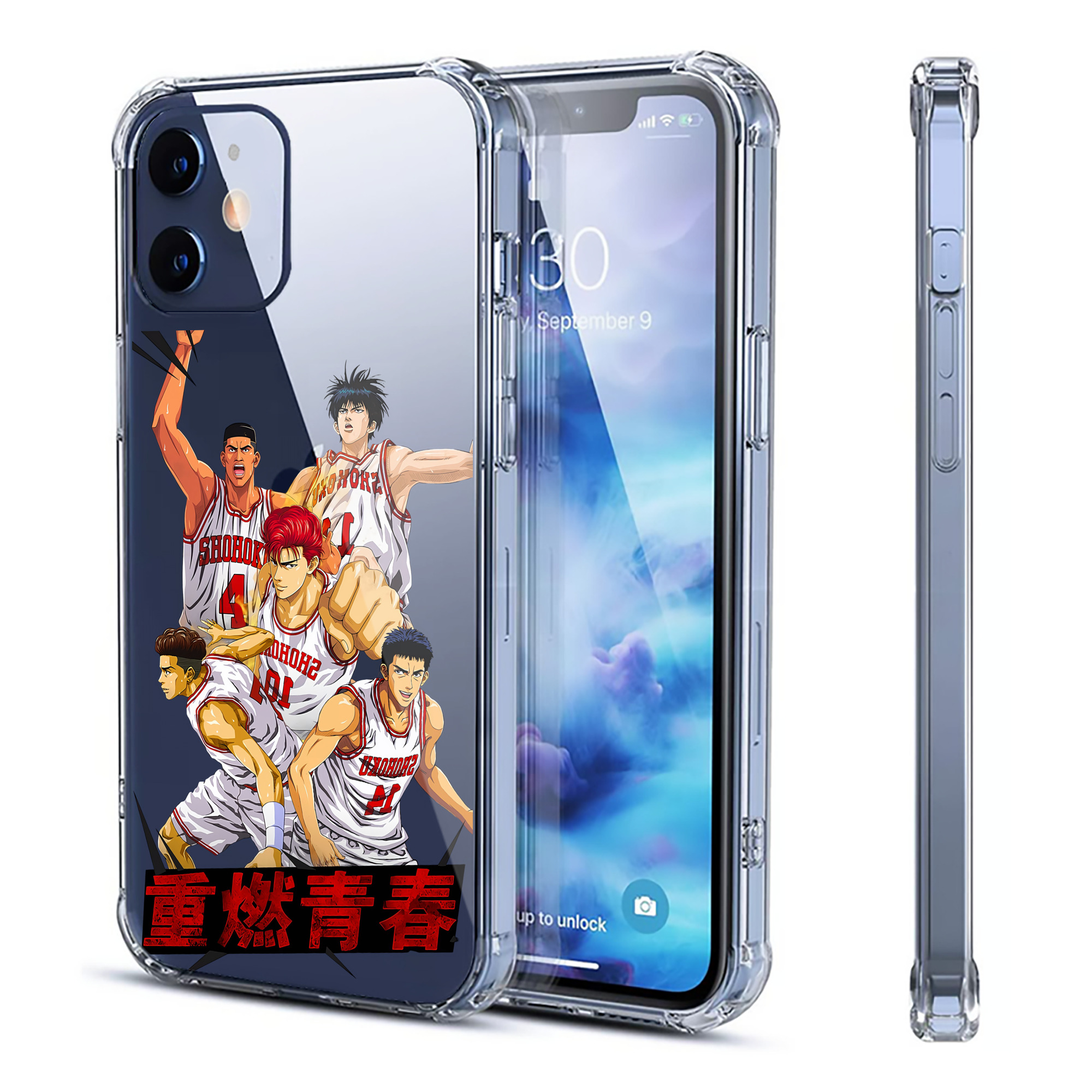 （画像用） SLAM DUNK／スラムダンク 【iPhone 12シリーズ対応】透明スマホケース（クリアソフトケース）